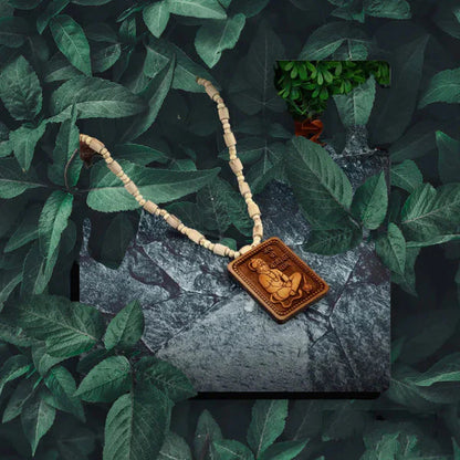 🌿 Natural Tulsi Kanthi Mala with 🕉️ Hanuman Ji Pendant 🔥 BUY 1 GET 1 FREE – Divine Protection & Style in One! 🙏✨